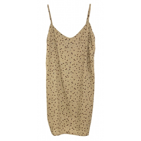 Custom Made Tan Paisley Dress - Picture 3 of 7